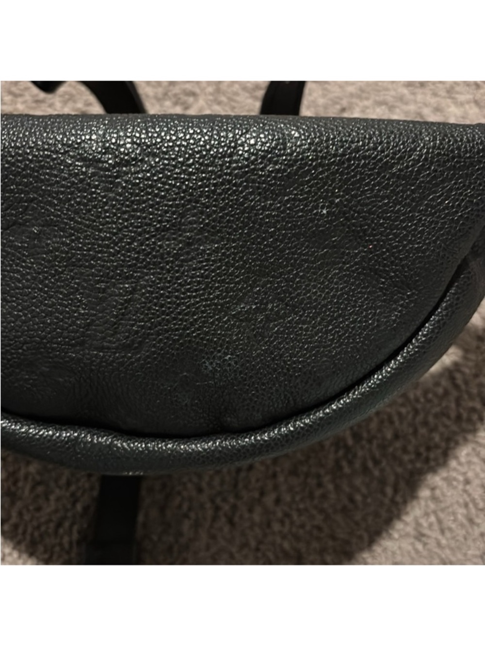Louis Vuitton Black Embossed Leather Belt Bag - Picture 5 of 10